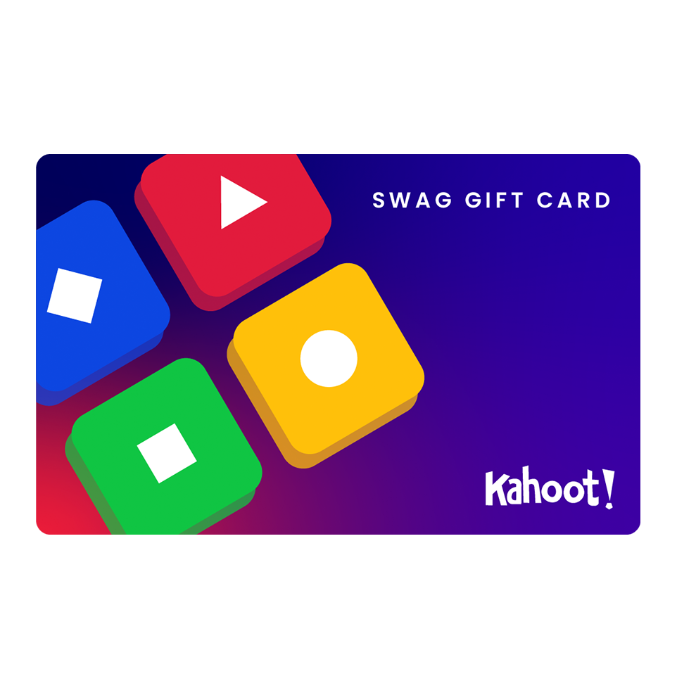 Kahoot! swag shop gift card